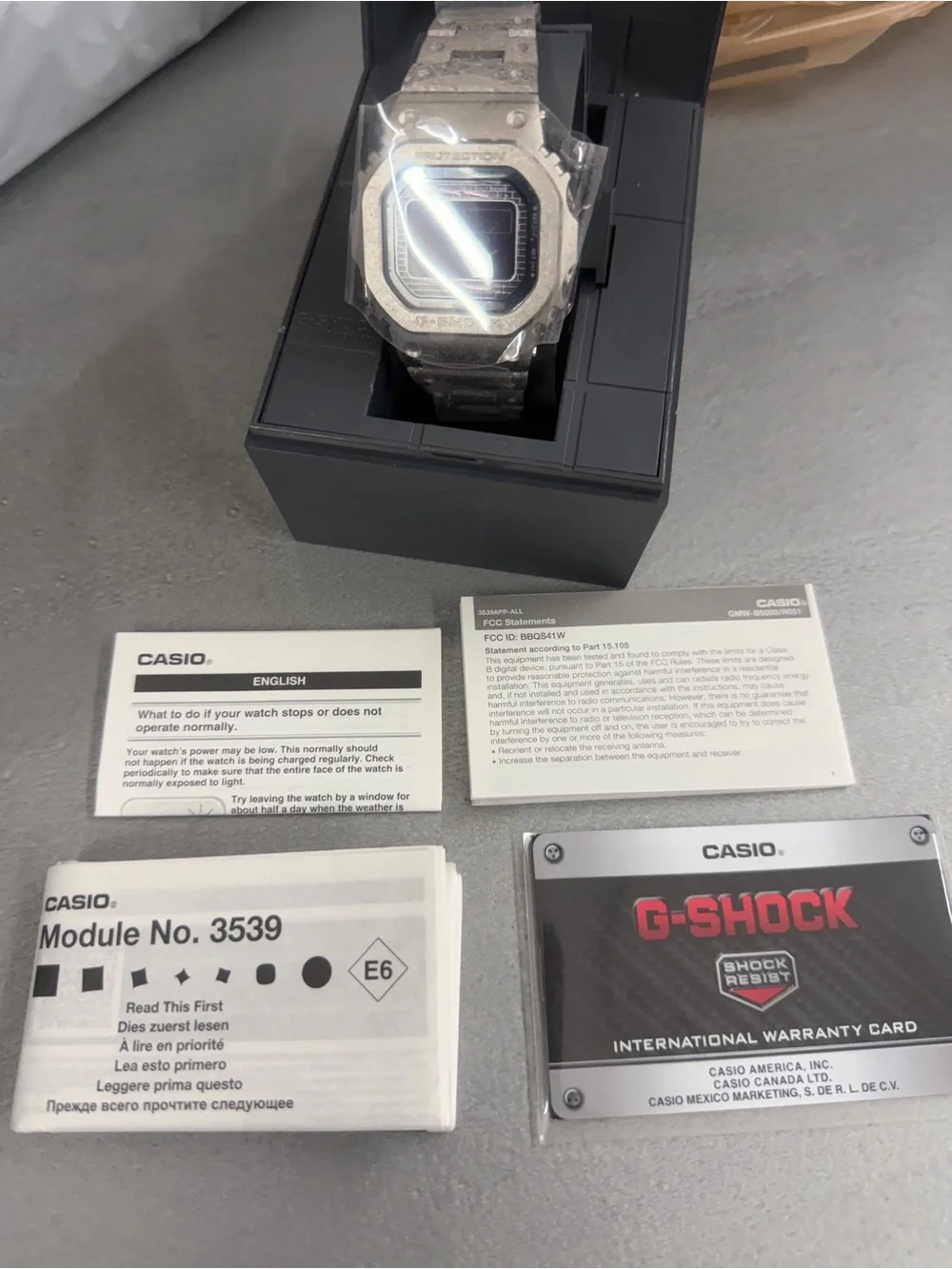 G-Shock Metal Silver Digital Tough Solar Watch